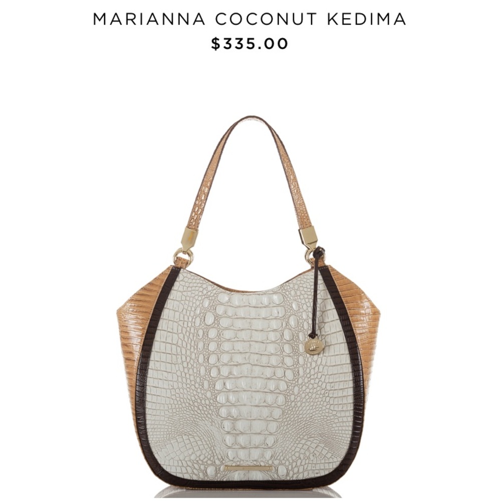 NWOT Brahmin Marianna Coconut Kedima Tote